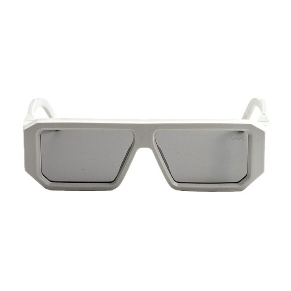 Vava Bl0032 Black Label Architectural Black Rectangular Sunglasses - NWT